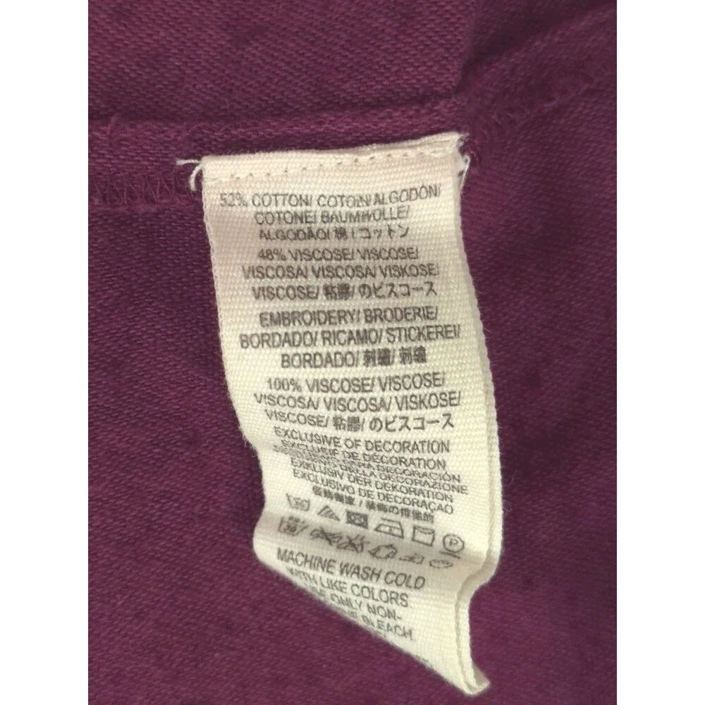 Free People All My Life Mini Dress XS Magenta Pink Embroidered Peasant V Neck